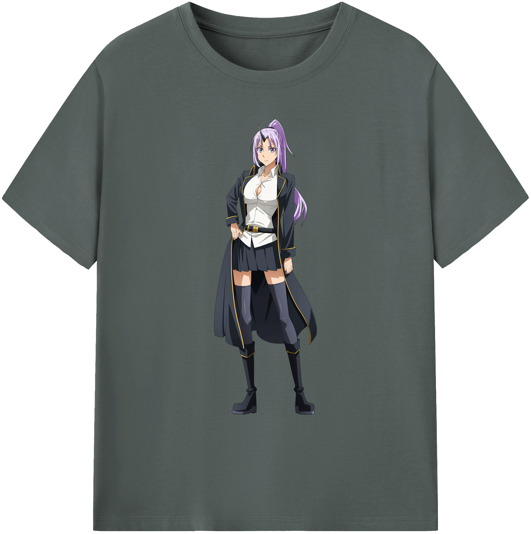 （画像用） 転スラ Regarding Reincarnated to Slime 綿100％ メンズ半袖Tシャツ｜肌触りやわらか＆通気性